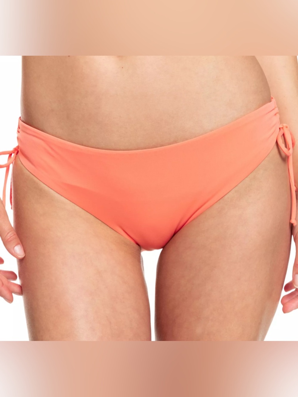 Roxy Women's Beach Classics Hipster Bikini Bottoms Fusion Coral Size Large New